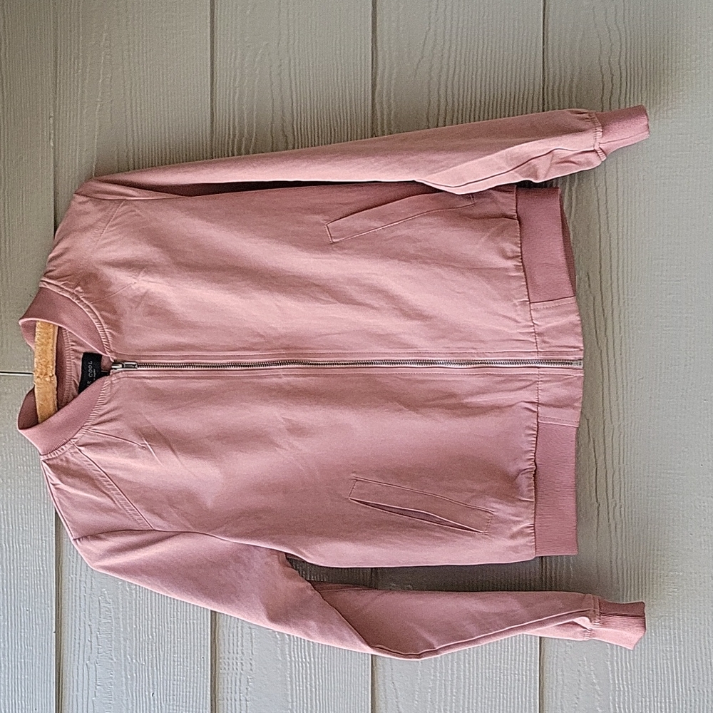 EUC BE COOL  Taupe Bomber Jacket Size M